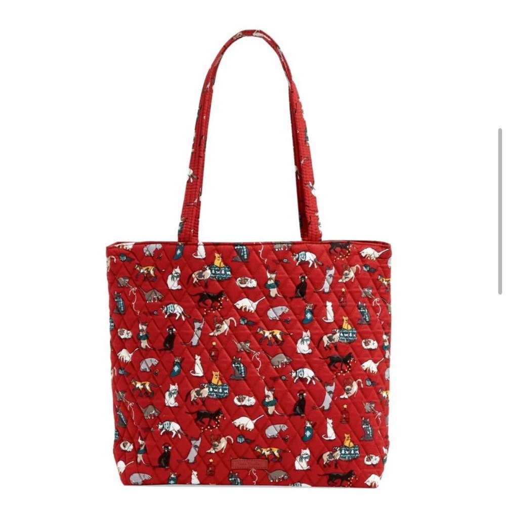 Vera Bradley Holiday Cat Tote